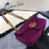 Gucci GG Marmont velvet mini bag 20 cm purple